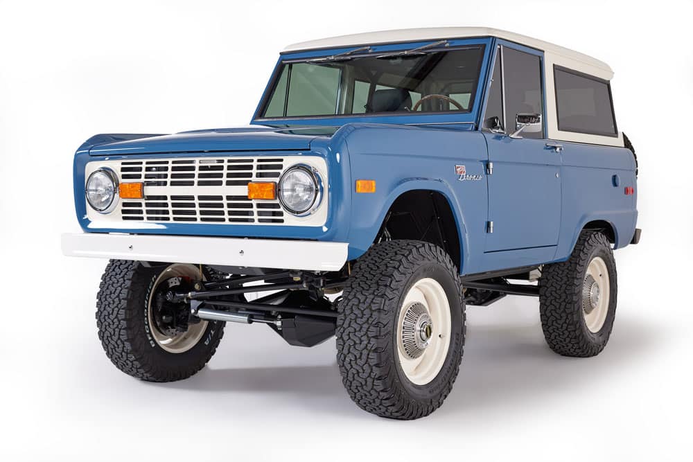 Blue Coyote Swapped Bronco from Kincer Chassis