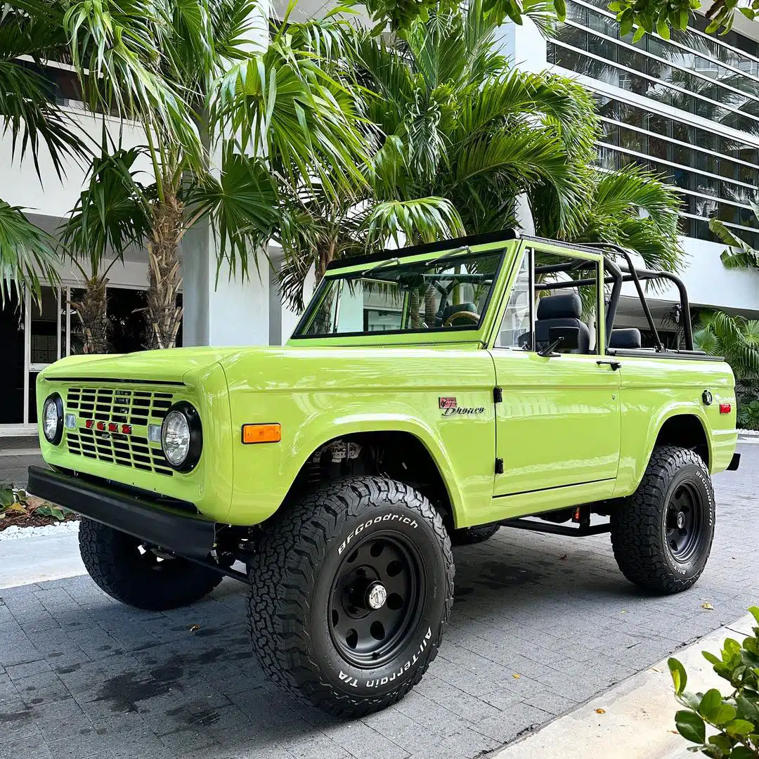 Classic Ford Broncos were manufactured between 1966 and 1977