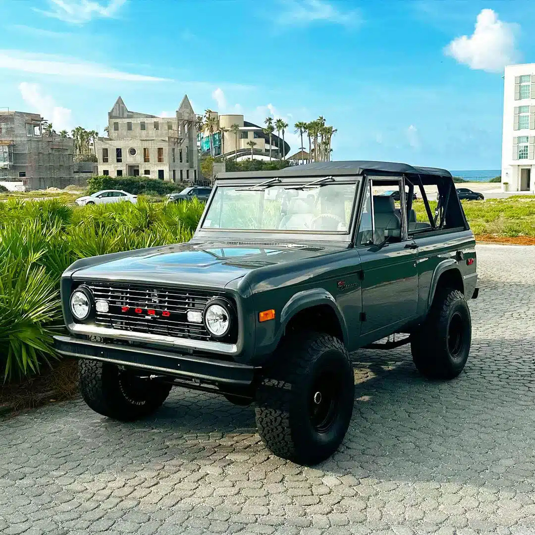 Ford Lead Foot Gray Bronco by the sea