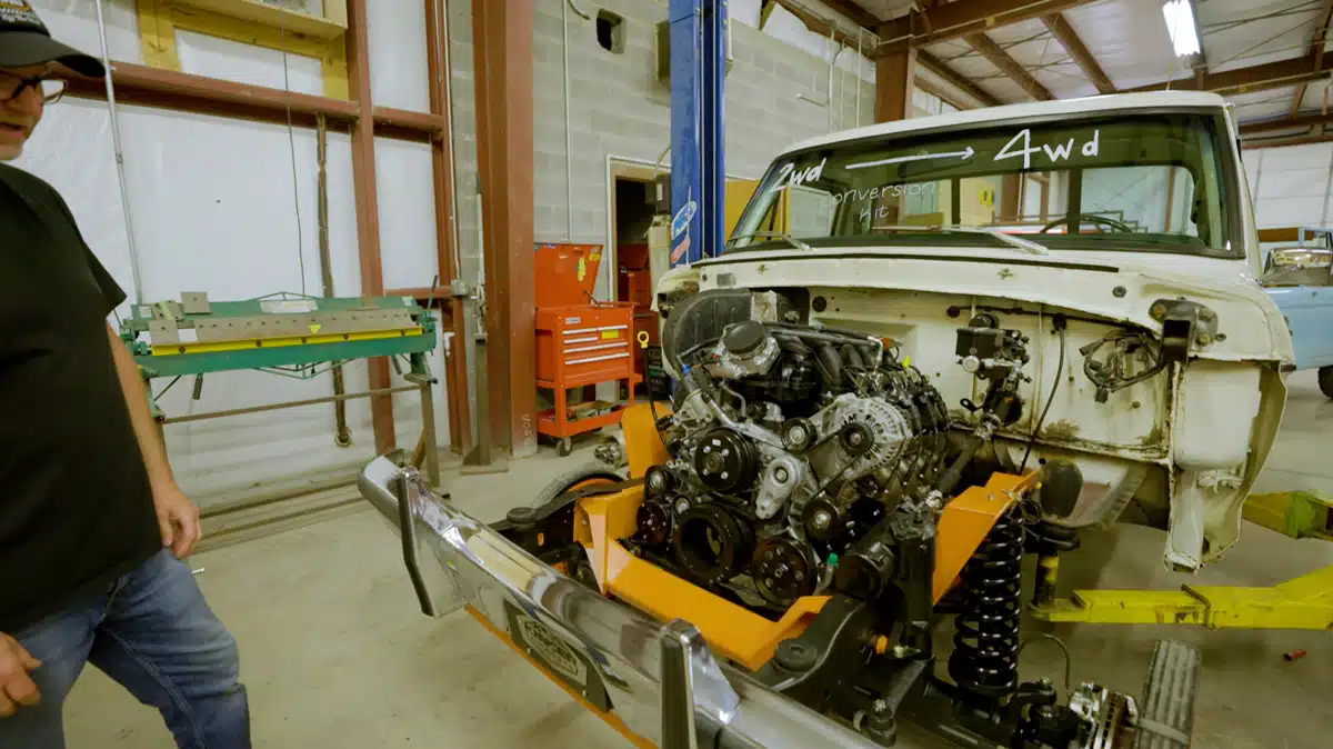 Godzilla Engine Setup in Vintage F-Series Trucks 2WD to 4WD Conversion