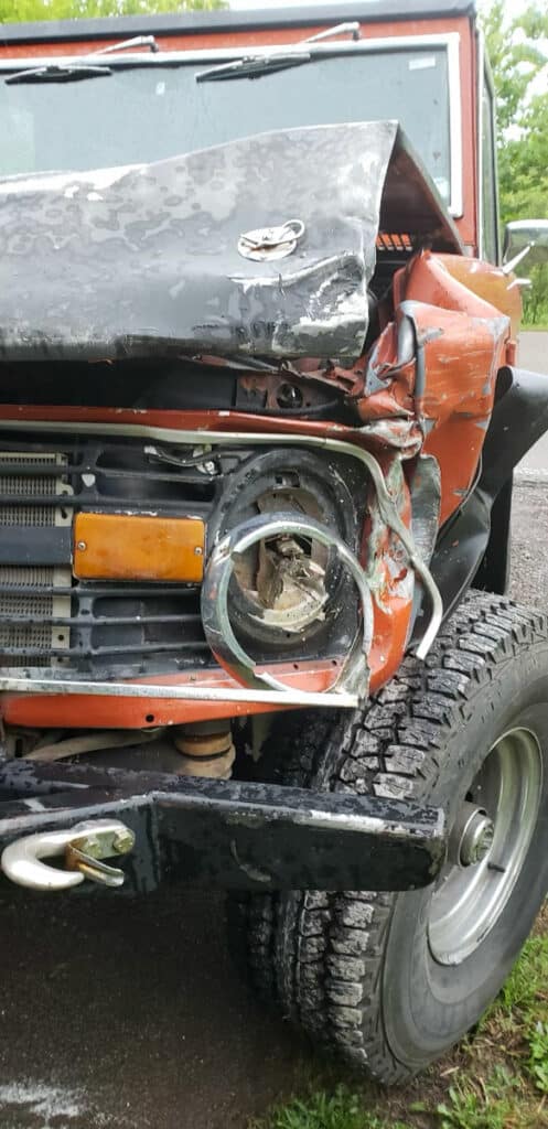 Wrecked Classic Bronco Brought Back To Life